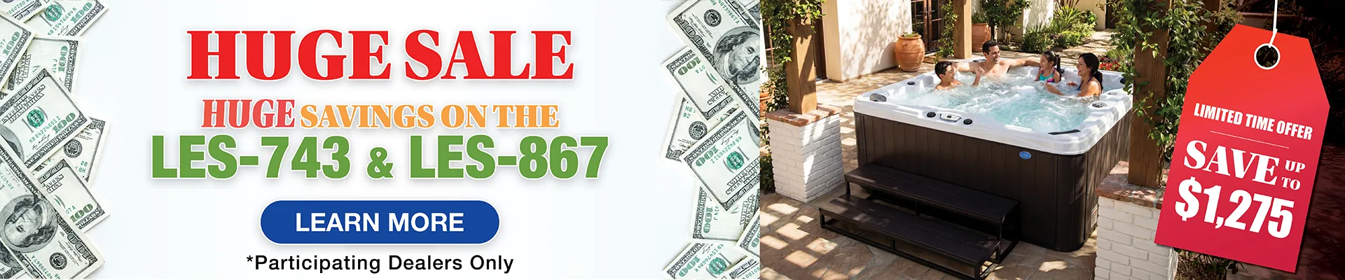 Calspas hot tub being used in a family setting - Evansville